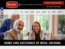 Tablet Screenshot of homecareassistancemesa.com